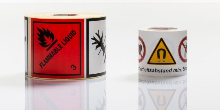 Hazardous goods labels - contact Auszeichnungssysteme