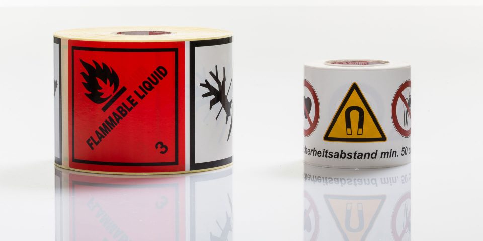 Hazardous goods labels - contact Auszeichnungssysteme
